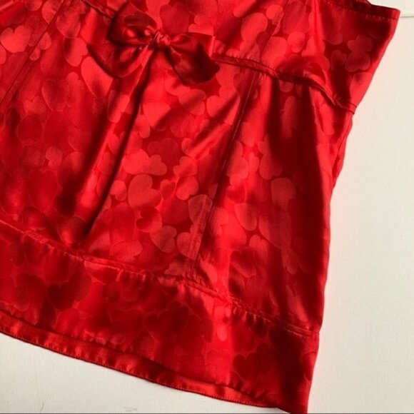 Marc Jacobs Silk Hearts Cami with Bow Red Women’s Size 12 New with Tag! - Picture 10 of 15